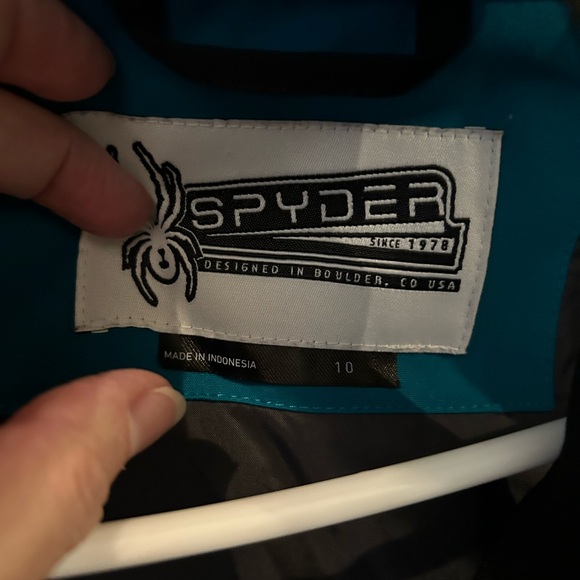 Boys size 10 Spyder Challenger Ski / Snowboard jacket, snow pants and hat - Picture 5 of 5